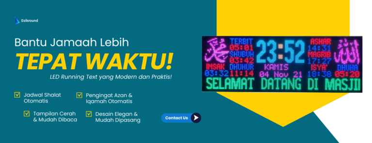 Running Text Jadwal Shalat